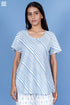 Cambric Cotton TRR Top In Floral Block Print